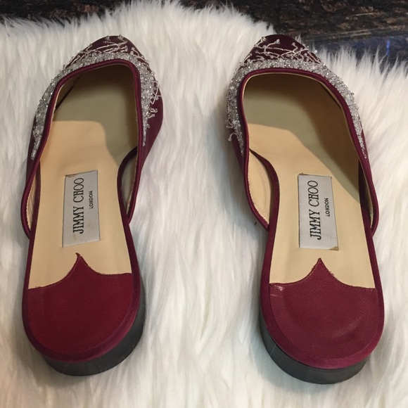 *Jimmy Choo Embroidered Satin Sequin Mule - Picture 6 of 8